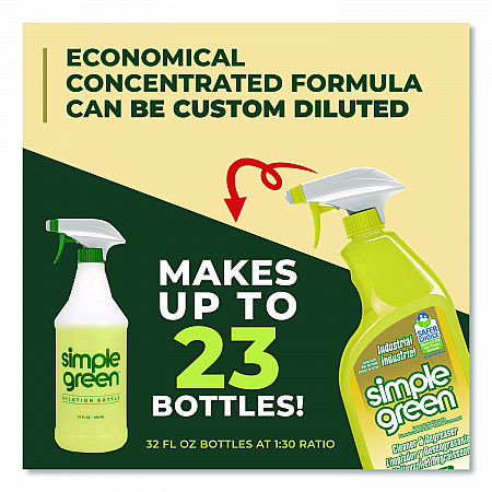 Industrial Cleaner and Degreaser, Concentrated, 24oz Spray Bottle (14002EA)