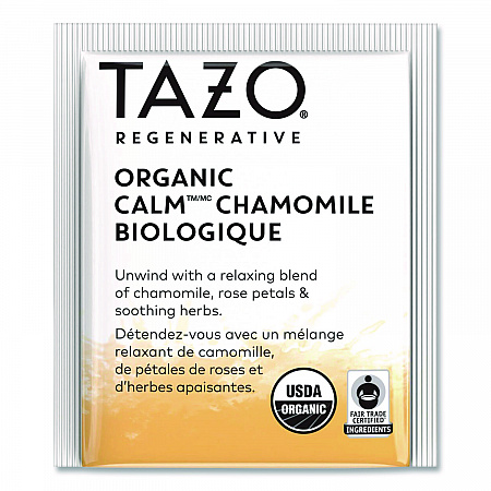 Tea Bags, Organic Calm Camomile, 16/Box (TAZ00354BX)