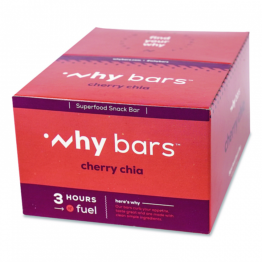 Superfood Snack Bar, Cherry Chia, 2.04 oz Bar, 12/Box (WHY16205)