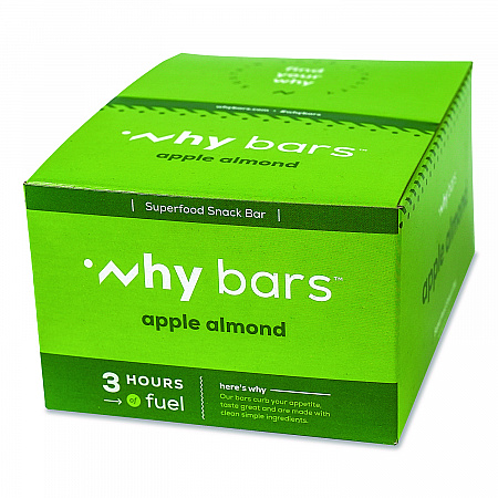 Superfood Snack Bar, Apple Almond, 2.04 oz Bar, 12/Box (WHY16208)