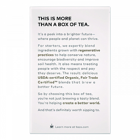 Tea Bags, Organic Awake English Breakfast, 16/Box (TAZ00303BX)