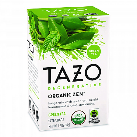 Tea Bags, Organic Zen, 16/Box (TAZ00309BX)