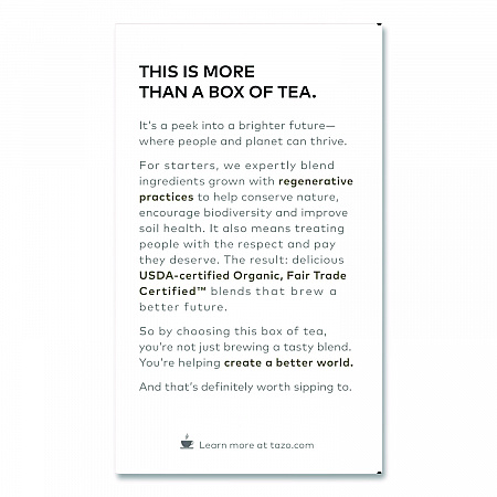 Tea Bags, Organic Earl Grey, 16/Box (TAZ00352BX)