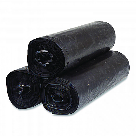 Institutional Low-Density Can Liners, 45 gal, 1.5 mil, 40