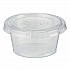 Plastic Portion Cup Lid, Fits 1.5 oz to 2 oz Cups, Clear, 100/Sleeve, 24 Sleeves/Carton (PL20CLEAR)