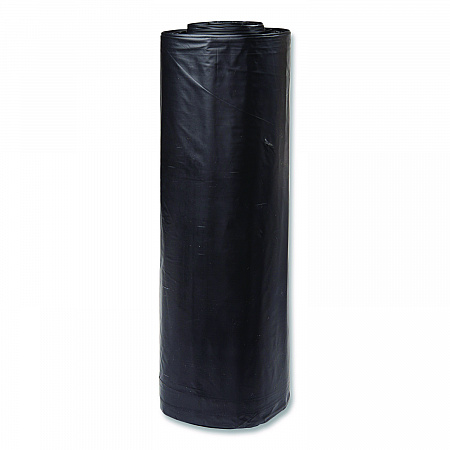 Low-Density Commercial Can Liners, 60 gal, 1.15 mil, 38 x 58, Black, Interleaved Roll, 25 Bags/Roll, 4 Rolls/Carton (SLW3858SPK)