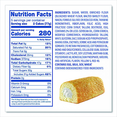 Twinkies and Chocolate CupCakes Variety Pack, (2) 13.58 oz 10 Pack Twinkies and (2) 12.7 oz 8 Pack CupCakes/Carton (60004134)