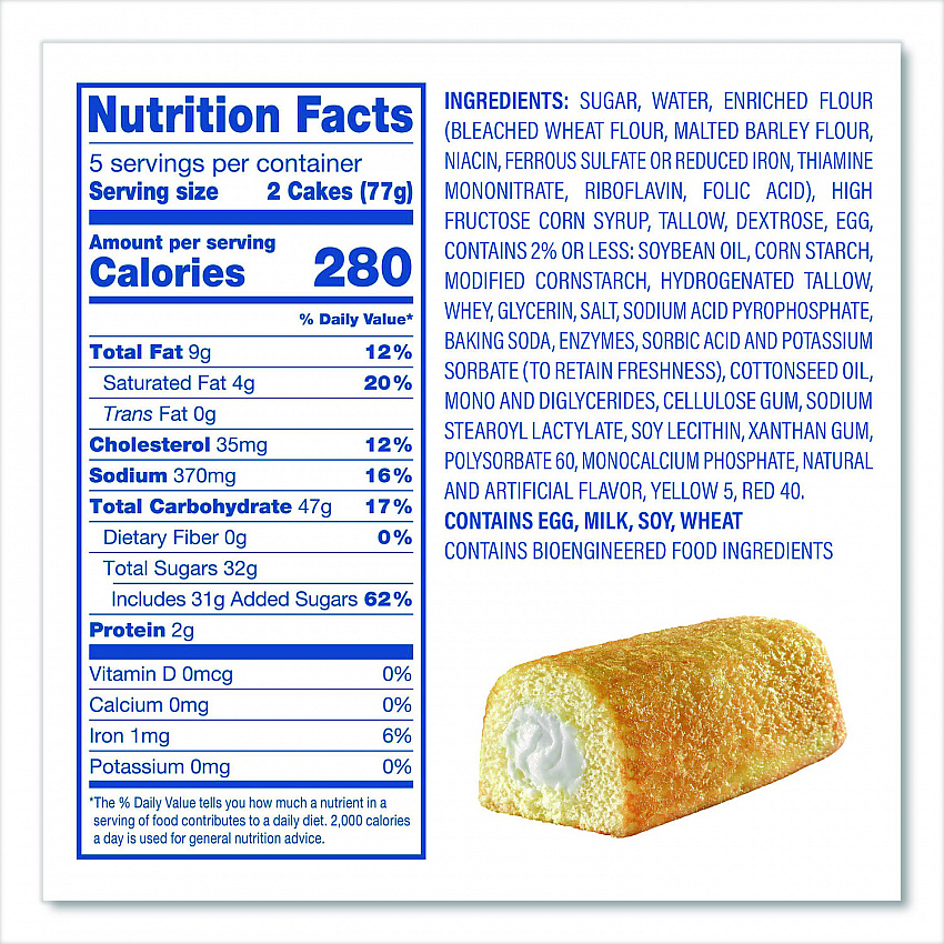 Twinkies and Chocolate CupCakes Variety Pack, (2) 13.58 oz 10 Pack Twinkies and (2) 12.7 oz 8 Pack CupCakes/Carton (60004134)