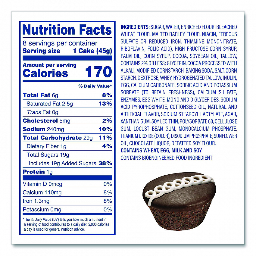 Twinkies and Chocolate CupCakes Variety Pack, (2) 13.58 oz 10 Pack Twinkies and (2) 12.7 oz 8 Pack CupCakes/Carton (60004134)