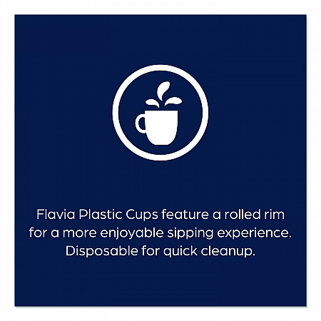 Cold Cups 12 oz, Blue Band Flavia Logo, Clear/Blue, 1,000/Carton (25200058)