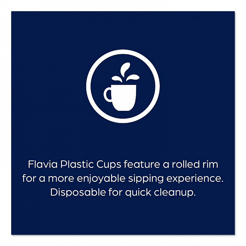 Cold Cups 12 oz, Blue Band Flavia Logo, Clear/Blue, 1,000/Carton (25200058)