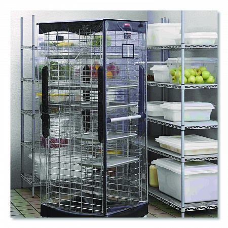 End Loader Rack for Food Boxes and Sheet Pans, 18 Rack, Plastic, 23.75