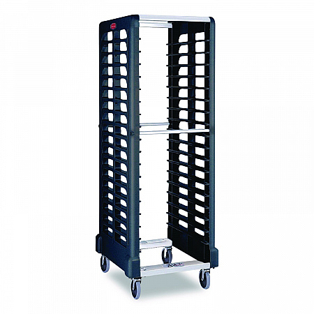 End Loader Rack for Food Boxes and Sheet Pans, 18 Rack, Plastic, 23.75