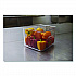 Square Storage Container, 12 qt, 10.5 x 11.31 x 7.75, Clear, Plastic (FG631200CLR)