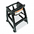 Sturdy Chair Youth Seat with Casters, Black (FG780508BLA)