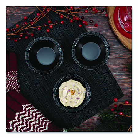 Quiet Classic Laminated Foam Dinnerware, Bowl, 5 oz, Black, 125/Sleeve, 8 Sleeves/Carton (5BWBQ)