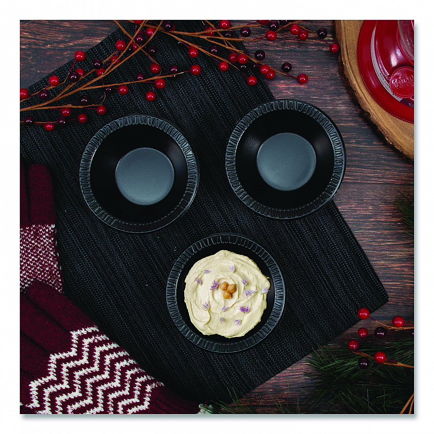 Quiet Classic Laminated Foam Dinnerware, Bowl, 5 oz, Black, 125/Sleeve, 8 Sleeves/Carton (5BWBQ)
