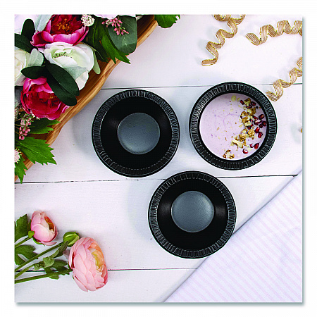 Quiet Classic Laminated Foam Dinnerware, Bowl, 5 oz, Black, 125/Sleeve, 8 Sleeves/Carton (5BWBQ)