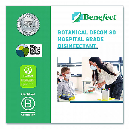 Botanical Decon 30 Disinfectant Cleaner, Light Lemon and Thyme Scent, 1 gal Bottle (20476)