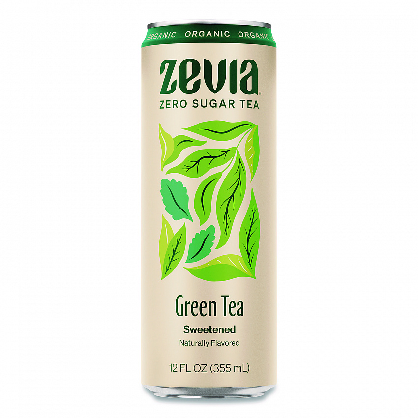 Zero Sugar Naturally Sweetened Green Tea, 12 oz Can, 12/Carton (0170612)