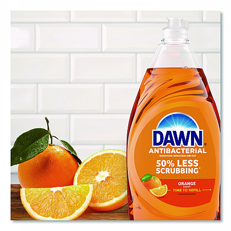 Ultra Antibacterial Dishwashing Liquid, Orange Scent, 30.8 oz Bottle, 8/Carton (17121)