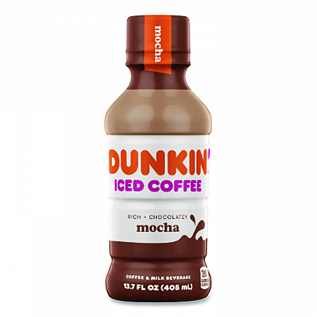 Mocha Iced Coffee Drink, 13.7 oz Bottle, 12/Carton (049000072389)