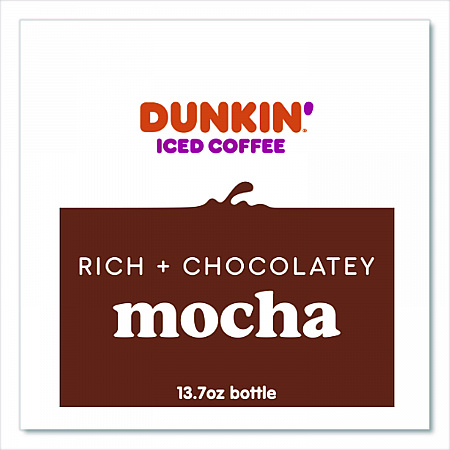 Mocha Iced Coffee Drink, 13.7 oz Bottle, 12/Carton (049000072389)
