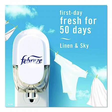 PLUG Air Freshener Refills, Linen and Sky, 2.63 oz, 3/Pack, 6 Packs/Carton (13846)