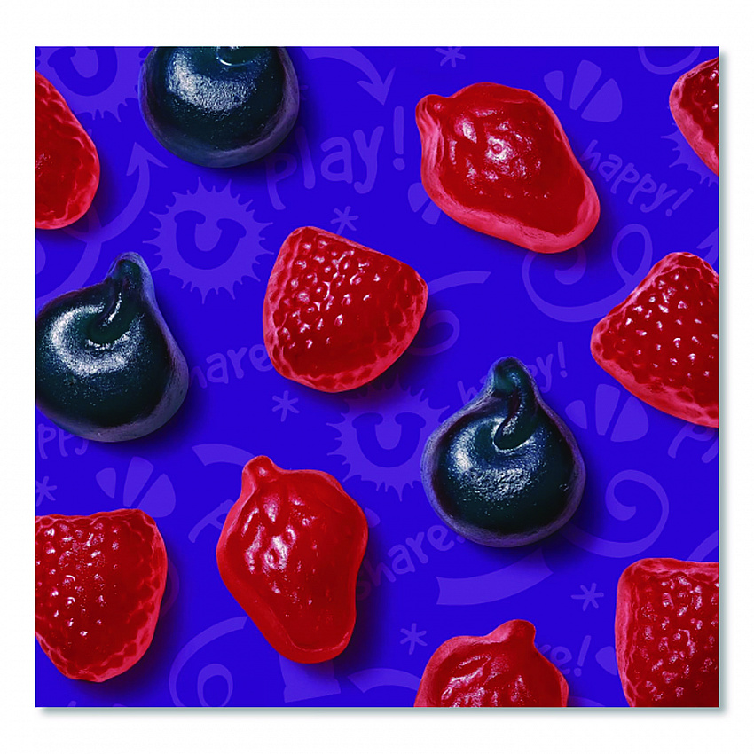 Funables Fruity Snacks, Mixed Berry, 2.5 oz Bag, 48/Carton (05475)