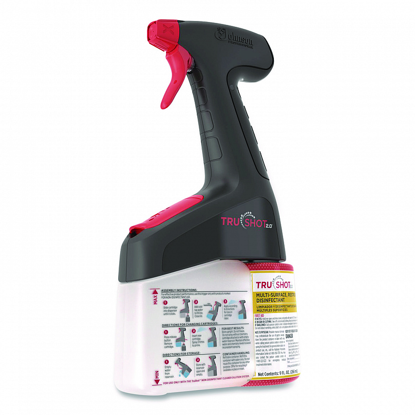 TruShot 2.0 Disinfectant Multisurface Cleaner, Fresh Scent, 9 oz Cartridge, 4/Carton (379850)
