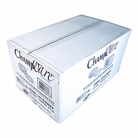 ChampWare Molded Fiber Tableware, 3-Compartment Plate, 10