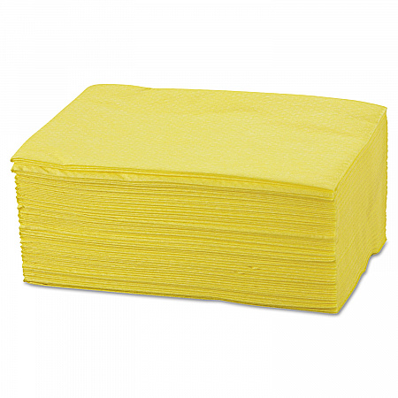 Masslinn Dust Cloths, 1-Ply, 24 x 40, Unscented, Yellow, 25/Bag, 10 Bags/Carton (0214)