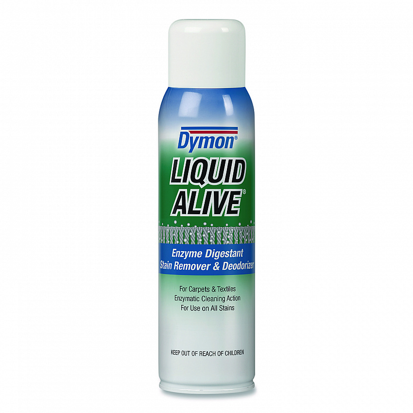 LIQUID ALIVE Enzyme Digestant Carpet and Textile Cleaner/Deodorizer, 20 oz Aerosol Spray, 12/Carton (33420)