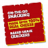 Baked Snack Crackers, Extra Toasty Crackers, 1 oz Bag, 12/Box (KEE11716)