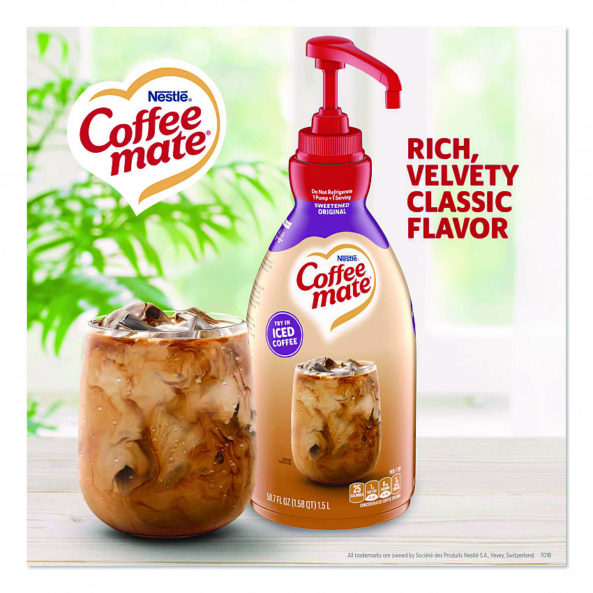 Liquid Coffee Creamer, Sweetened Original, 1.5 L Pump Bottle (13799)