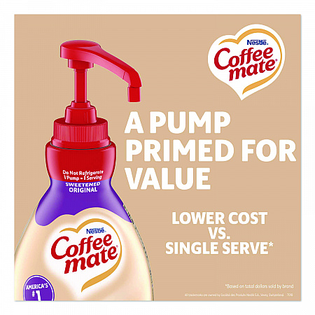 Liquid Coffee Creamer, Sweetened Original, 1.5 L Pump Bottle (13799)