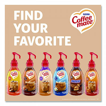 Liquid Coffee Creamer, Sweetened Original, 1.5 L Pump Bottle, 2/Carton (13799CT)