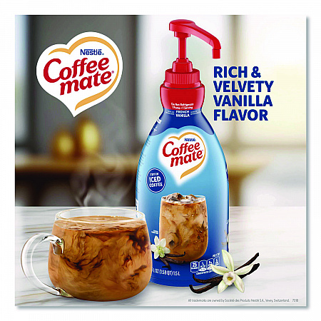 Liquid Coffee Creamer, French Vanilla, 1.5 L Pump Bottle (31803)