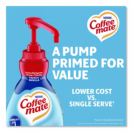 Liquid Coffee Creamer, French Vanilla, 1.5 L Pump Bottle (31803)