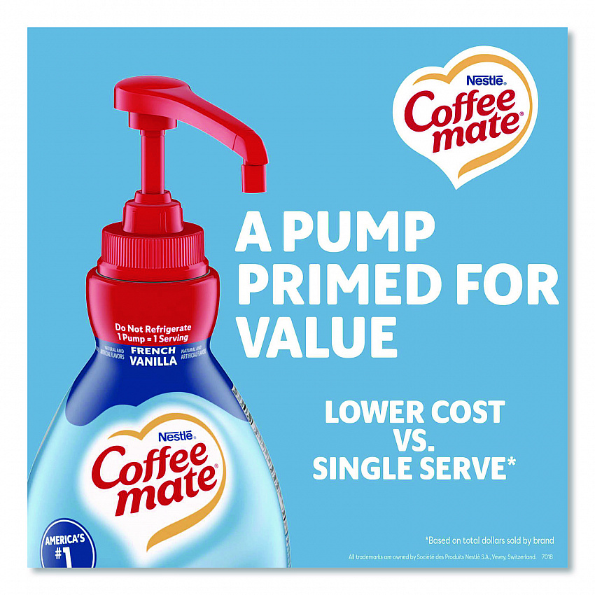Liquid Coffee Creamer, French Vanilla, 1.5 L Pump Bottle (31803)