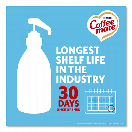 Liquid Coffee Creamer, French Vanilla, 1.5 L Pump Bottle, 2/Carton (31803CT)