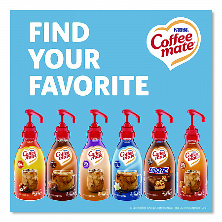 Liquid Coffee Creamer, French Vanilla, 1.5 L Pump Bottle, 2/Carton (31803CT)