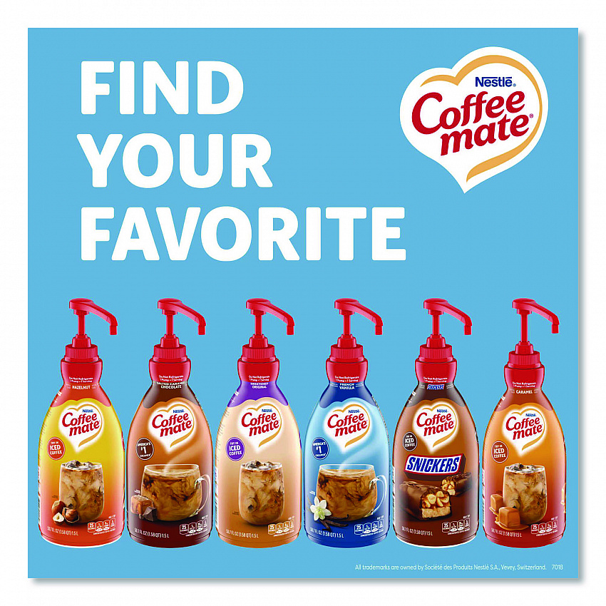 Liquid Coffee Creamer, French Vanilla, 1.5 L Pump Bottle, 2/Carton (31803CT)