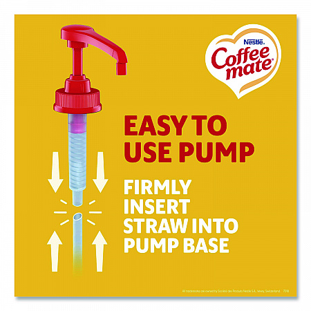 Liquid Coffee Creamer, Hazelnut, 1.5 L Pump Bottle, 2/Carton (31831CT)