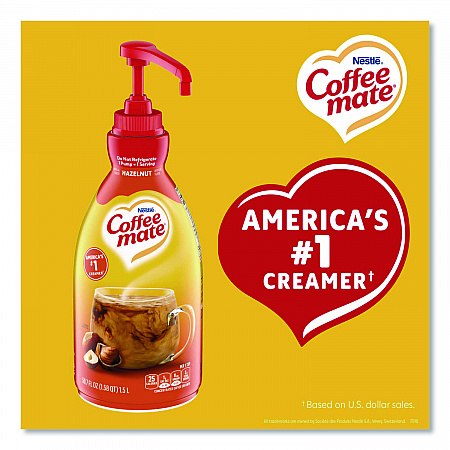 Liquid Coffee Creamer, Hazelnut, 1.5 L Pump Bottle (31831)
