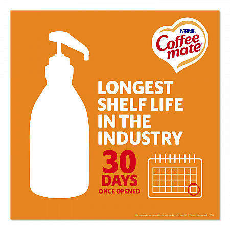 Liquid Creamer Pump Bottle, Caramel, 50.7 oz Pump Bottle, 2/Carton (73358CT)