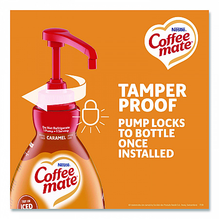Liquid Creamer Pump Bottle, Caramel, 50.7 oz Pump Bottle (73358)
