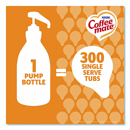 Liquid Creamer Pump Bottle, Caramel, 50.7 oz Pump Bottle, 2/Carton (73358CT)