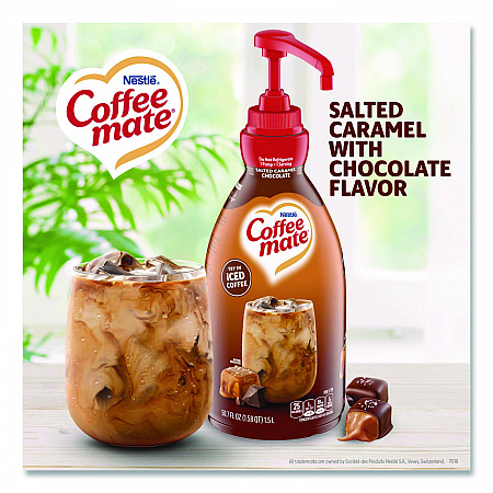 Liquid Creamer Pump Bottle, Salted Caramel Chocolate, 1.5 L Pump Bottle (79976)