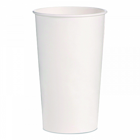 Double Sided Poly (DSP) Paper Cold Cups, 28 oz to 32 oz, White, 40 Cups/Sleeve, 12 Sleeves/Carton (RNP32P2050)